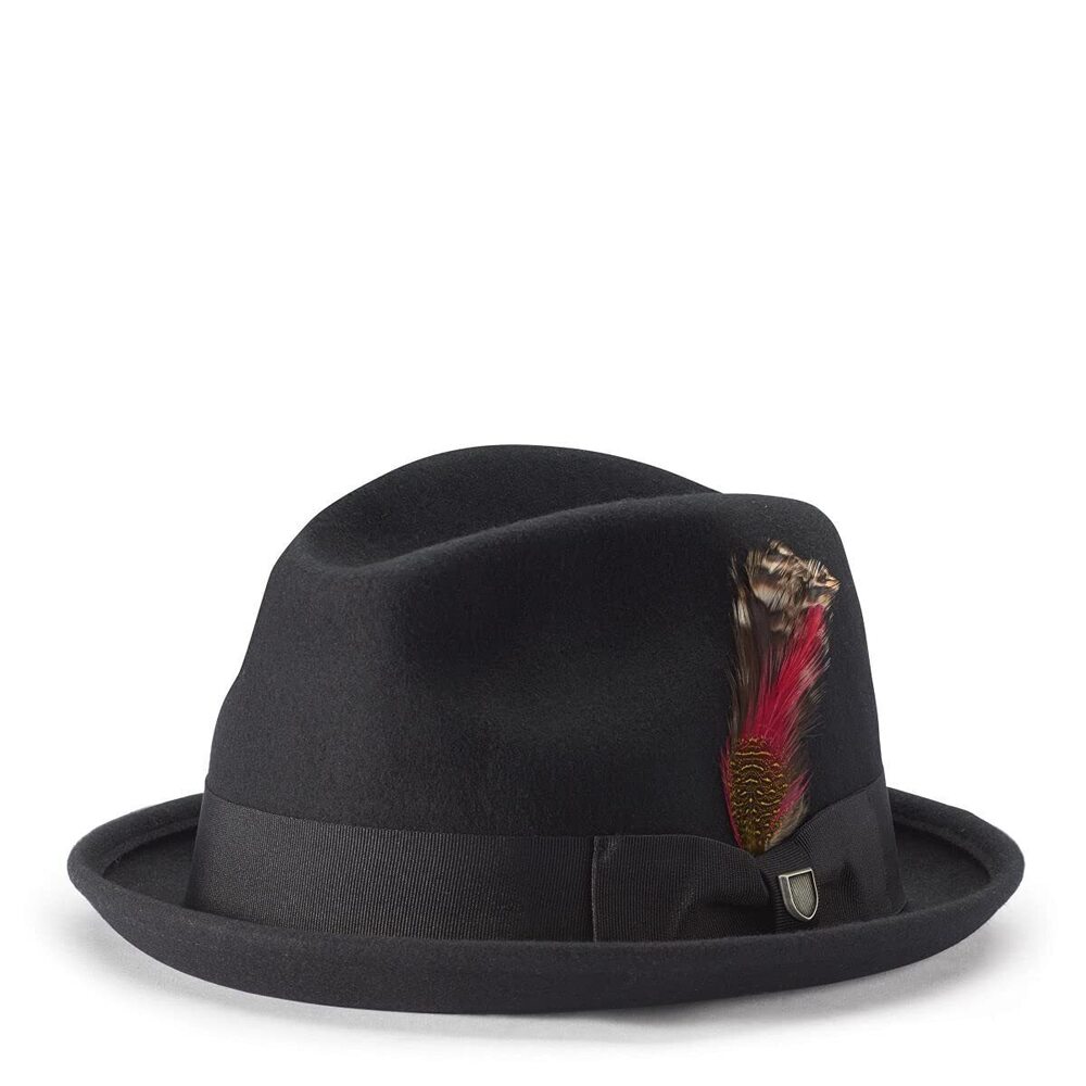 5738 Gain Fedora Hat, Black, Small